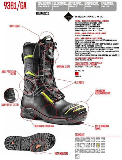 Jolly Joy Cizme Militare Impermeabile Cu Membrană Gore-Tex Negre
