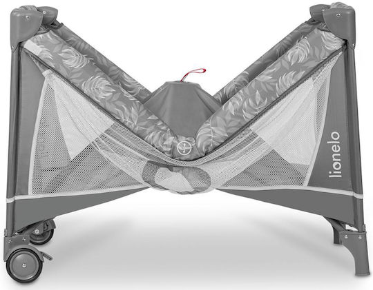 Lionelo Flower Baby Playpen with Changing Table and Grey Mattress 60x120cm