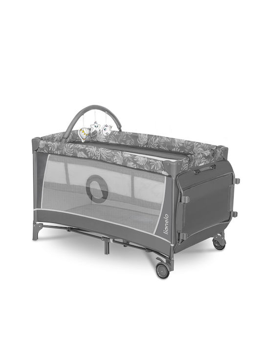 Lionelo Flower Laufstall mit Wickeltisch & Matratze Gray
