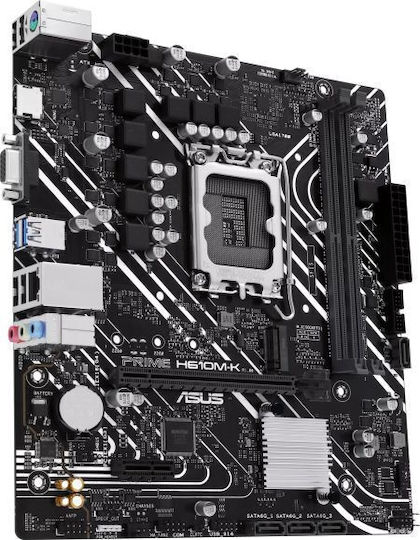 Asus Prime H610M-K Motherboard Micro ATX με Intel 1700 Socket 90MB1GA0-M0EAY0