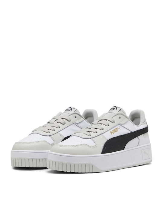 Carina Street Damen Flatforms Sneakers Weiß