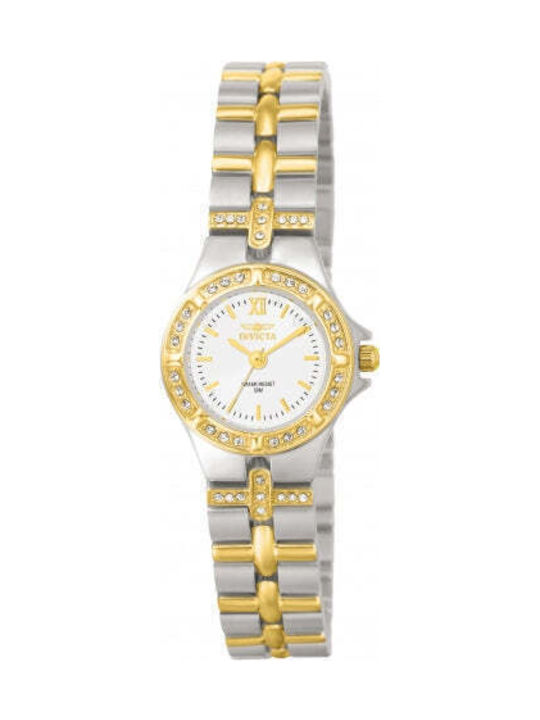 Invicta Wildflower Women's Watch with White Metal Bracelet