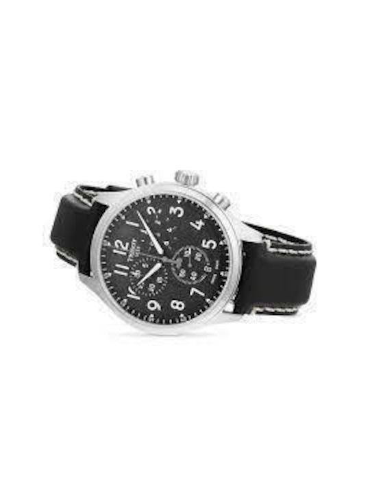 Tissot Xl Men's Watch 45mm Chronograph Battery with Gray Metal Bracelet
