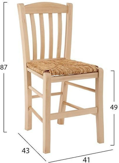 Monte Stühle Cafe Braun 1Stück 41x35x89cm