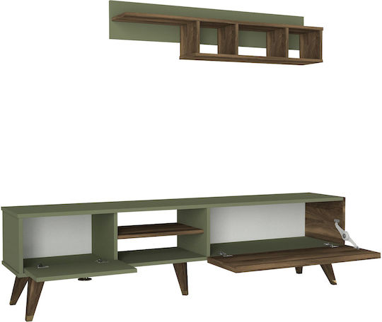 Τrentadue Επιδαπέδιο Πράσινο 180x32x28.4εκ.