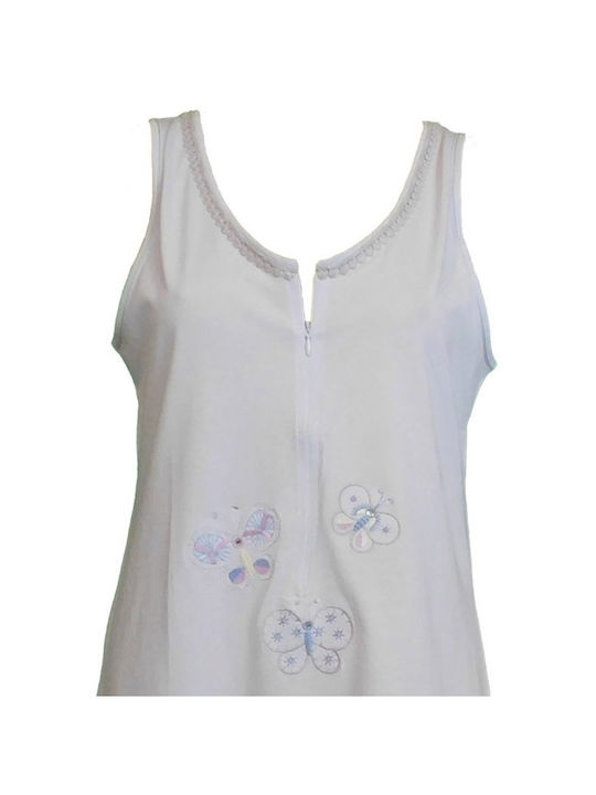 Primavera Nightgown Maternity & Nursing Light Blue