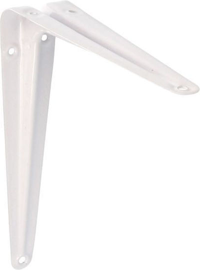 Amig Metallic Corner Shelf White 200x150mm 4406