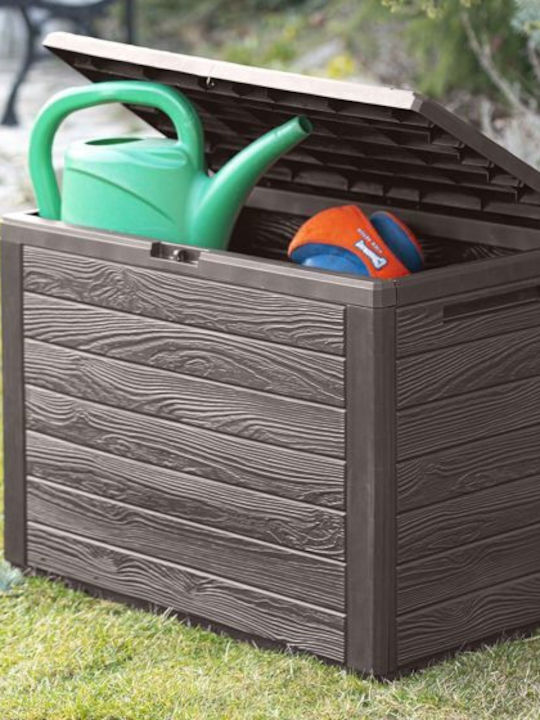Prosperplast Outdoor Storage Box 190lt Brown L78xW43.8xH55cm