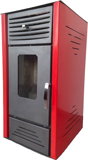 Thermosteel Σόμπα Pellet Αερόθερμη 12kW Μπεζ