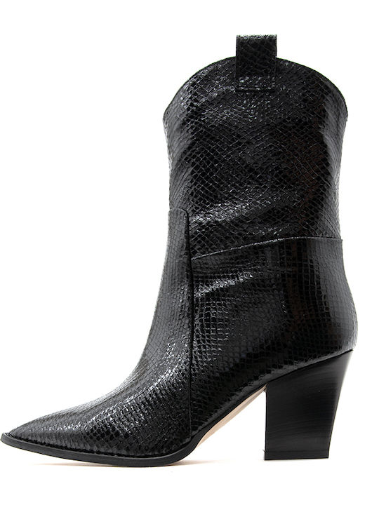 Altramarea Women's Leather Ankle Boots Black