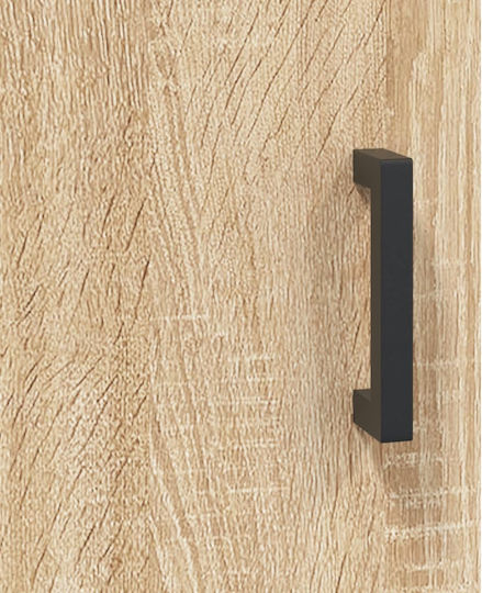 Hängeschrank fürs Wohnzimmer aus Spanplatte Braun 69,5x34x90 cm