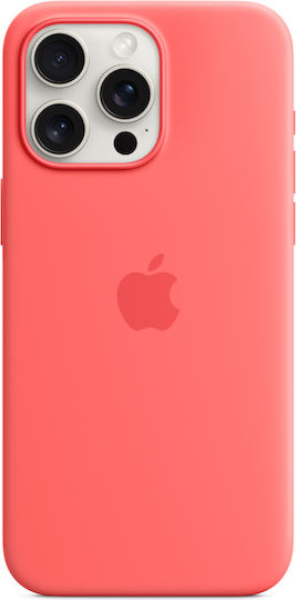 Apple Umschlag Rückseite Silikon Rot (iPhone 15 Pro Max)