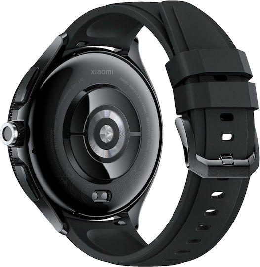 Xiaomi Watch 2 Pro Stainless Steel 48mm Αδιάβροχο με Παλμογράφο (Μαύρο)