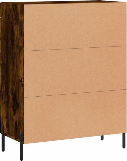 Μπουφές Ξύλινος Καπνιστή Δρυς 69.5x34x90cm