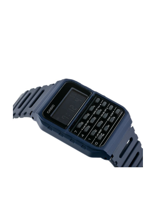 Casio Vintage Edgy Digital Herrenuhr 12mm Batterie mit Metallarmband