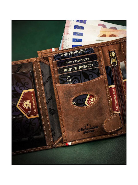 Leather Men's Wallet Cards with RFID