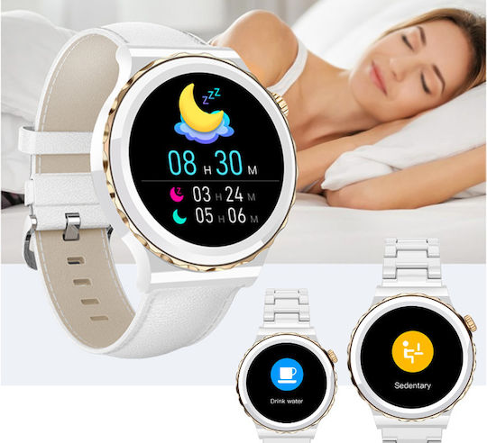 Rubicon SR038D Smartwatch mit Pulsmesser (Weiß)