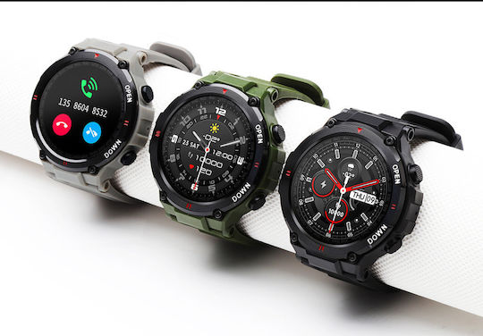 Gravity GT7 Смарт Часовник с Пулсомер Червен