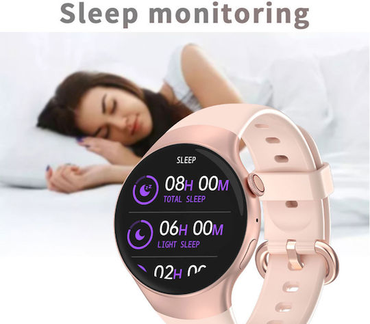Rubicon SR031A Smartwatch με Παλμογράφο (Μαύρο)