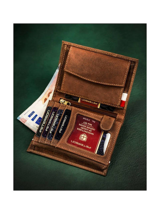 Leather Men's Wallet Cards with RFID