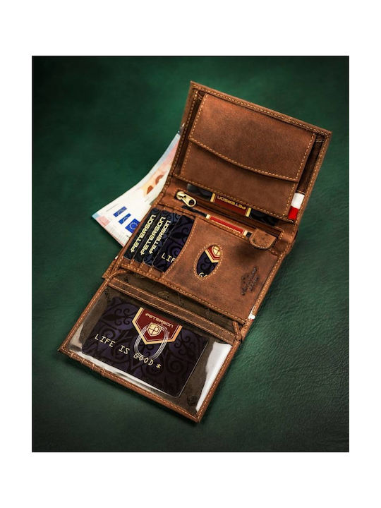 Leather Men's Wallet Cards with RFID