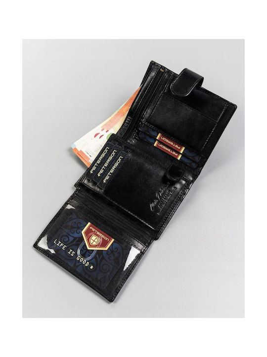 Кожен Мъжки Портфейл с RFID Черен