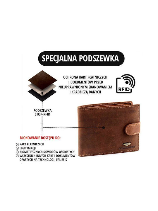 Δερμάτινο Ανδρικό Πορτοφόλι Καρτών με RFID
