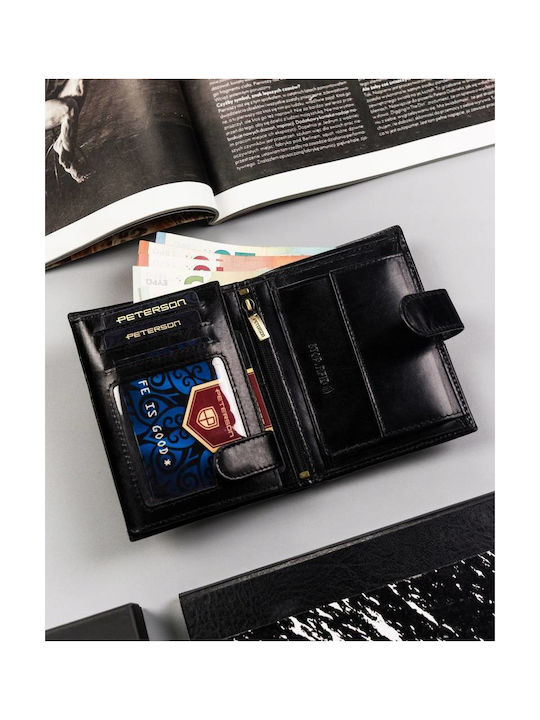 Leather Men's Wallet Cards with RFID