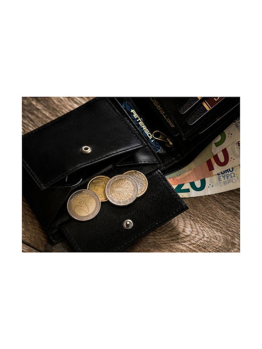 Leder Herren Geldbörse Karten mit RFID Beige