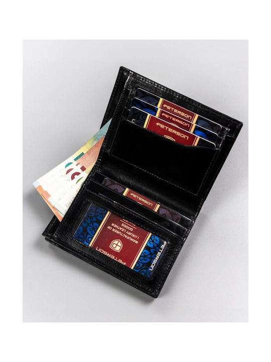 Leather Men's Wallet Cards with RFID Beige