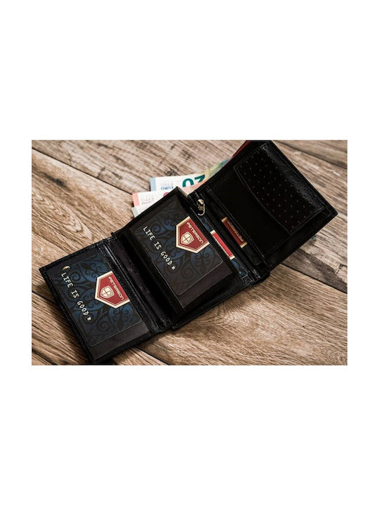 Leder Herren Geldbörse Karten mit RFID Beige