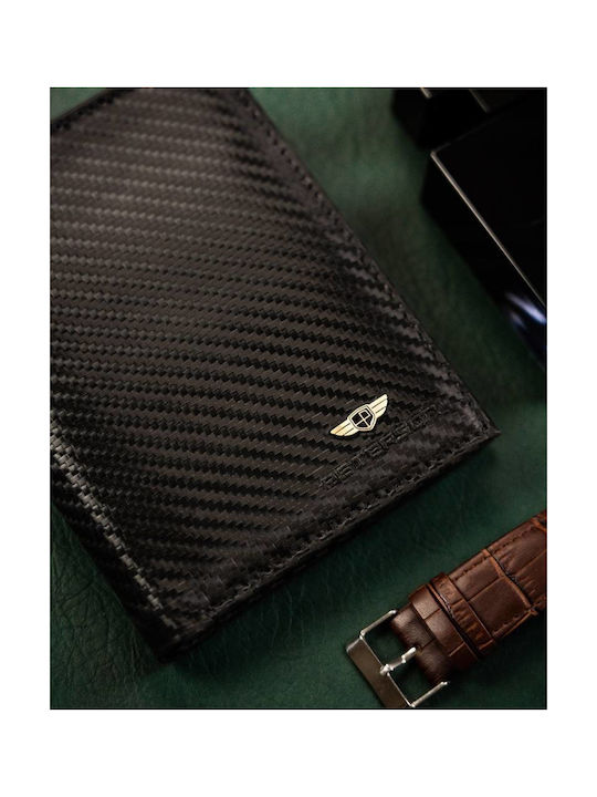 Leather Men's Wallet Cards with RFID Beige