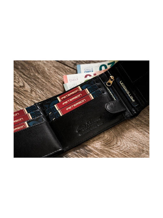 Leder Herren Geldbörse Karten mit RFID Beige