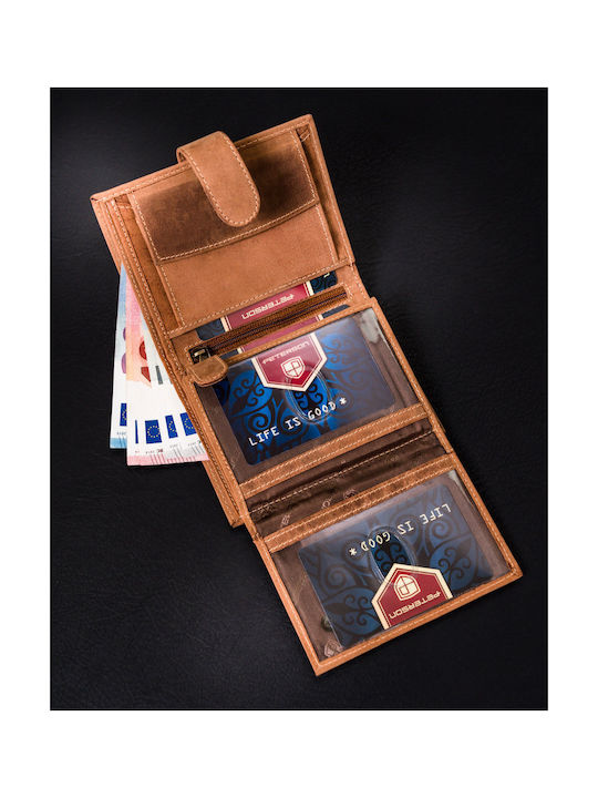 Leather Men's Wallet Cards with RFID