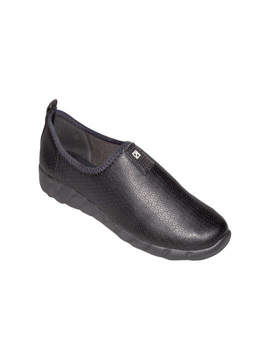 Piccadilly Ανατομικά Γυναικεία Slip-On Μαύρα