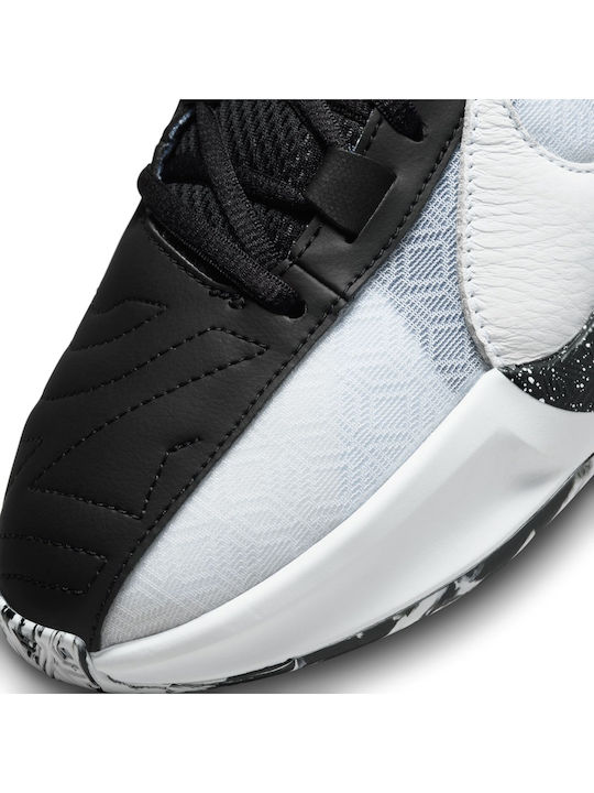 Giannis Freak 5 "Oreo" Χαμηλά Μπασκετικά Παπούτσια White / Black