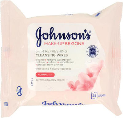 Johnson & Johnson Șervețele Curățare Make Up Be Gone pentru Piele Normală 25buc