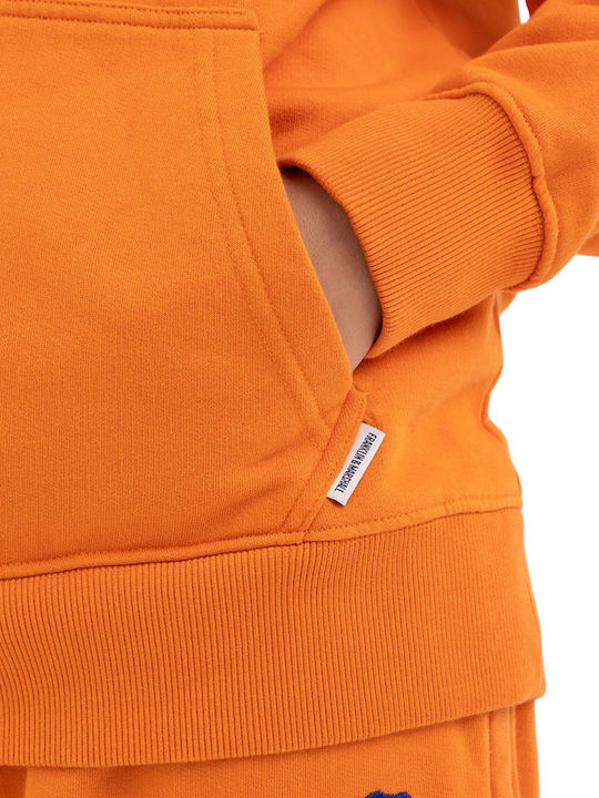 Φούτερ με Κουκούλα Πορτοκαλί