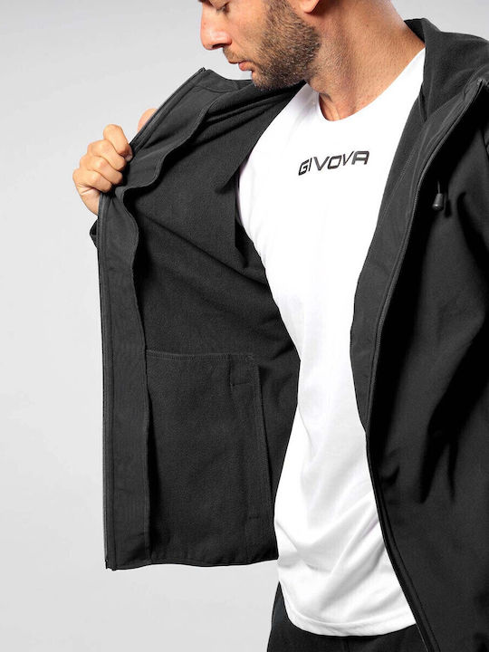 Giubbotto Winter Jacket Softshell Waterproof and Windproof Black