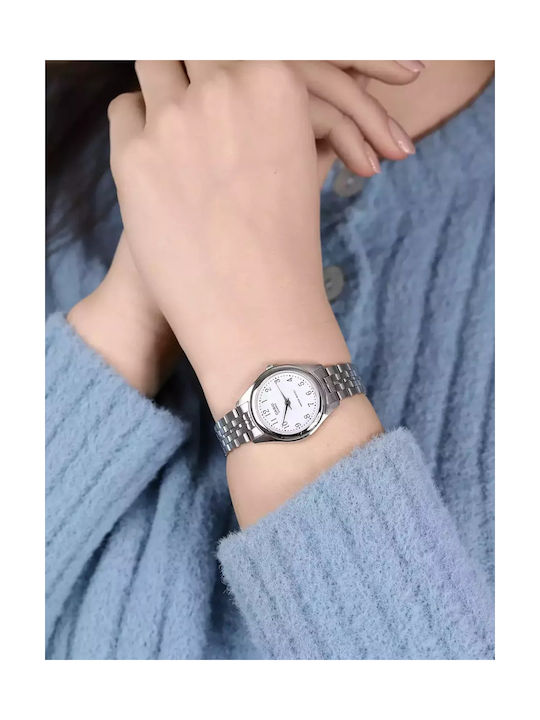 Casio Ρολόι Μπαταρίας με Μεταλλικό Μπρασελέ Casio Ρολόι Μπαταρίας με Μεταλλικό Μπρασελέ