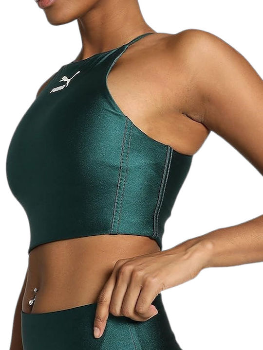 PUMA T7 Shiny Green Blouse
