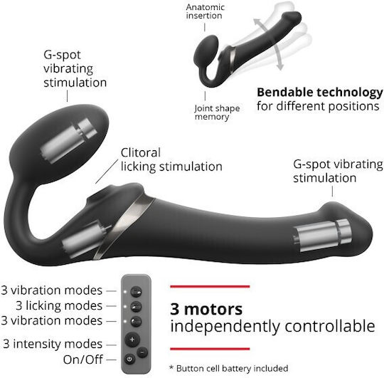 Strap On Me Trägerlos Strap On mit Dildo mit Vibration