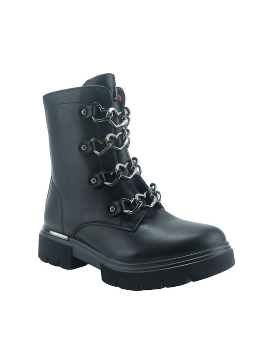 Meridian Kids Boots with Zipper Black