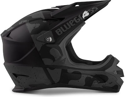 Bluegrass Intox Full Face Downhill / Mountain Bicycle Helmet Black Camo Matt