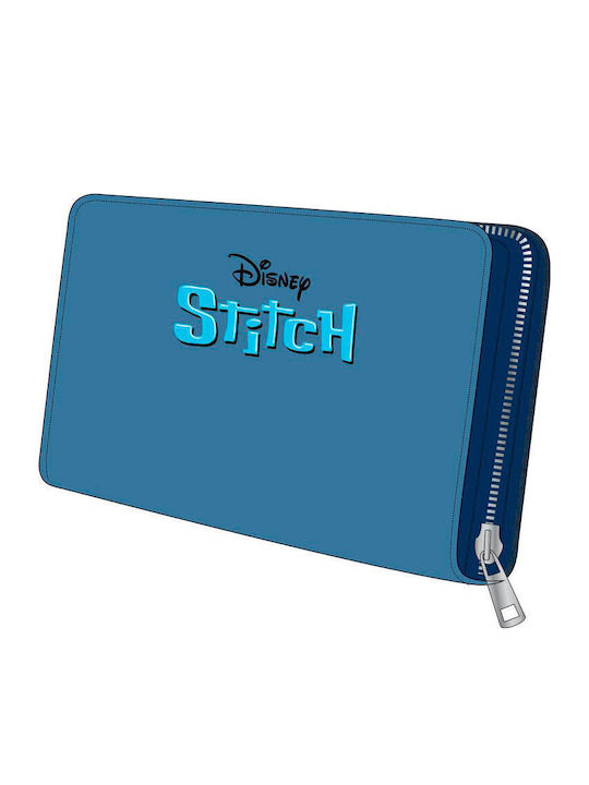 Cerda Lilo Stitch Παιδικό Πορτοφόλι με Φερμουάρ Μπλε