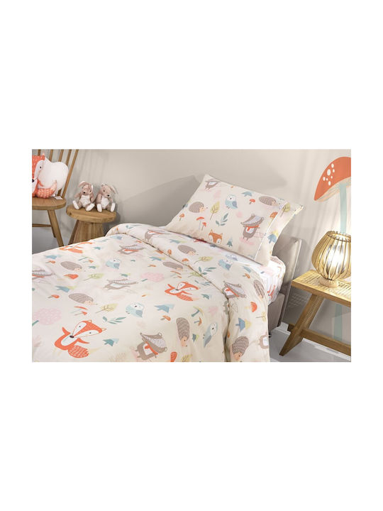 Saint Clair Sheet Set Single Cotton Pudra (#D8BFD8) 165x250cm 3pcs