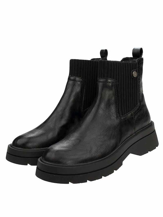 Refresh Damen Knöchelstiefel Schwarz