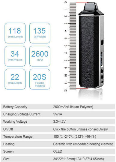 Vaporizer Χρυσό