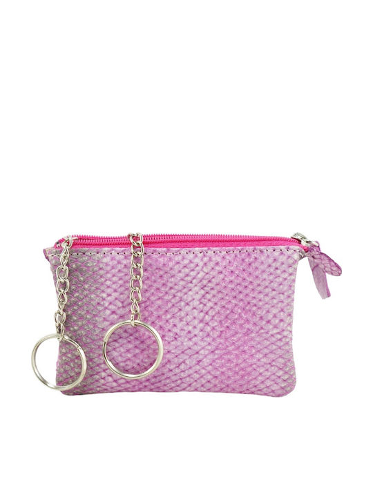 Mybag Κλειδοθήκη Δερμάτινη Ροζ