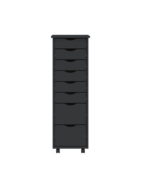 Office Storage Solid Wood Drawer Gray L34xW39xH103cm